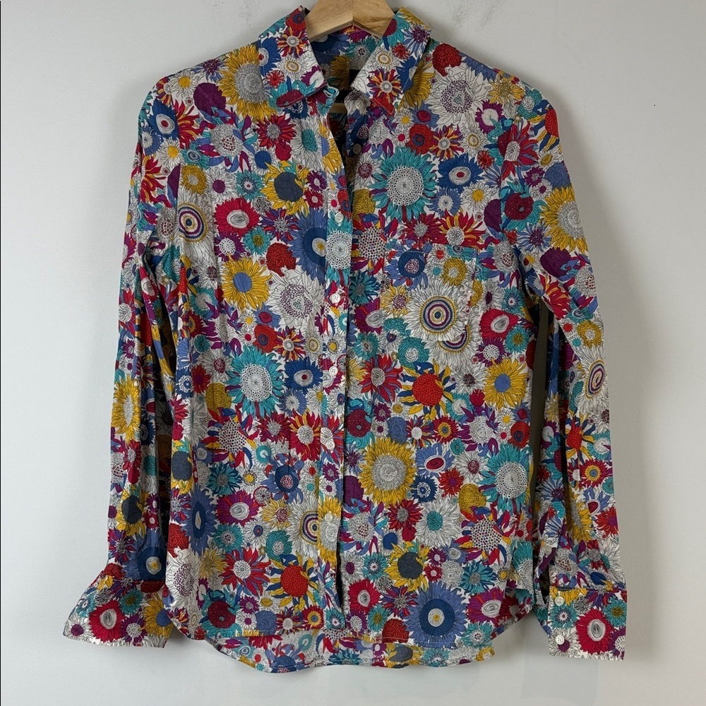 Liberty of London Floral Button-Up Shirt Size Small